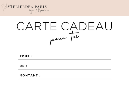 Carte cadeau - AtelierDea.paris